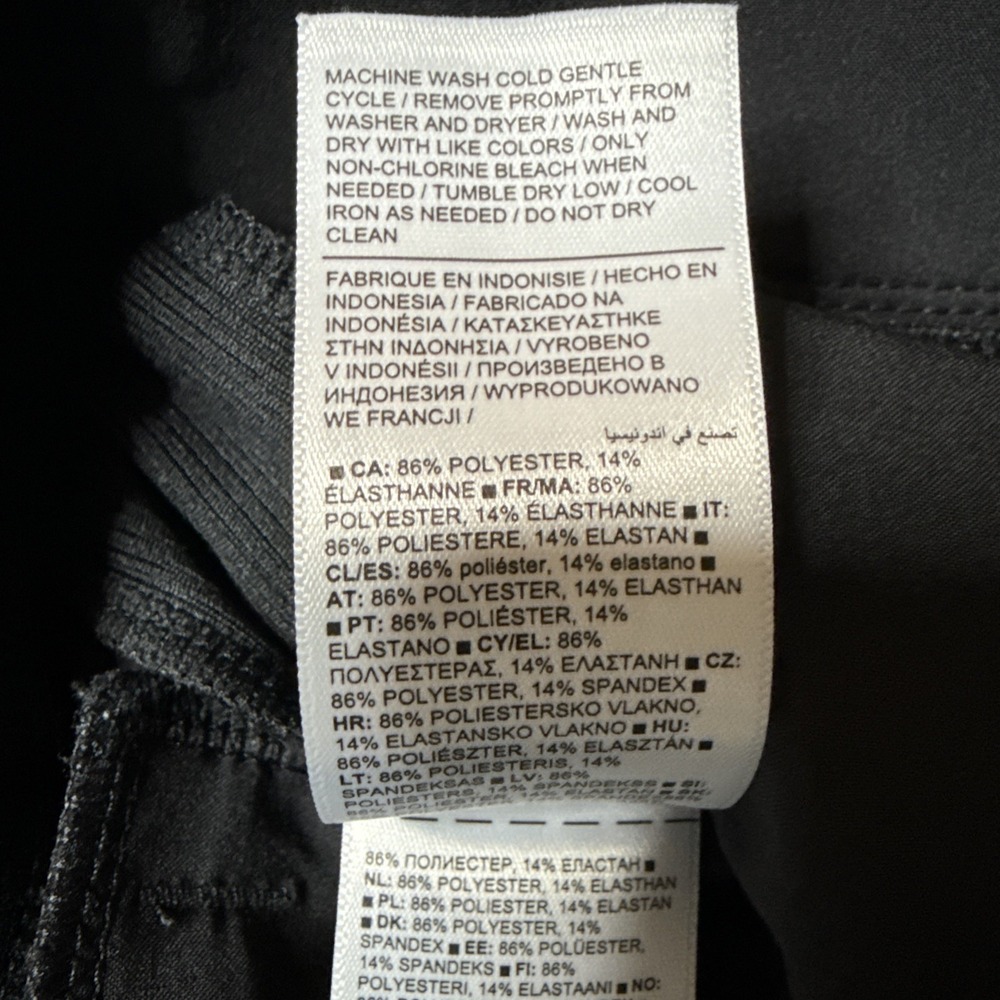 Athleta Brooklyn Ankle Pants Womens 6 Black Mid Rise Travel Stretch Athleisure - Picture 13 of 16